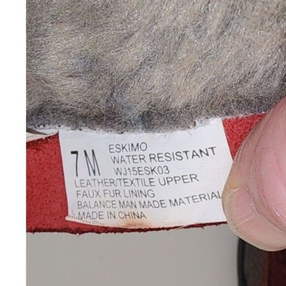 Jambu Eskimo Women's Burgundy Faux Fur Lined Leather Snow Boots 7M - Picture 5 of 12